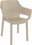 Кресло пластиковое Siesta Contract Dora стеклопластик, полипропилен бежевый Фото 4
