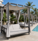 Шатер с лежаками THEUMBRELA SEMSIYE EVI Sultan Daybed алюминий, акрил Фото 5
