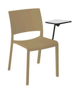 Стул пластиковый со столиком Resol Fiona chair conventions стеклопластик песочный Фото 1