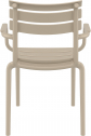 Кресло пластиковое Siesta Contract Paris стеклопластик бежевый Фото 7