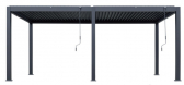 Пергола металлическая 3х6 м Tagliamento Astrol Pergola алюминий, текстилен темно-серый Фото 12