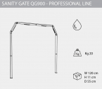 Душ уличный Arkema Sanity Gate QG900 алюминий белый Фото 2