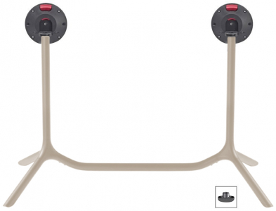 Подстолье металлическое двойное складное Scab Design Tripe Double Folding сталь тортора Фото 1