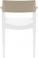 Кресло пластиковое Siesta Contract Tulum стеклопластик, полипропилен белый, бежевый Фото 8
