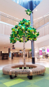 Светильник дизайнерский напольный Green Furniture Leaf Lamp Tree M шведская береза, металл, шерстяной войлок Фото 26