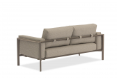 Диван двухместный с подушками BraFab Stockholm алюминий, ткань бежевый, коричневый Фото 3