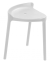 Табурет пластиковый PEDRALI Happy стеклопластик белый Фото 1