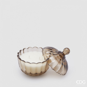 Аромасвеча в шкатулке Янтарь (Amber) EDG Candle стекло, воск Фото 1