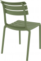 Стул пластиковый Siesta Contract Helen стеклопластик оливковый Фото 10