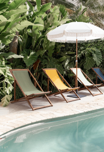 Кресло-шезлонг Garden Relax Noemi Relax акация, ткань коричневый, бежевый Фото 4