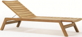 Лежак деревянный Ethimo Costes тик натуральный Фото 1