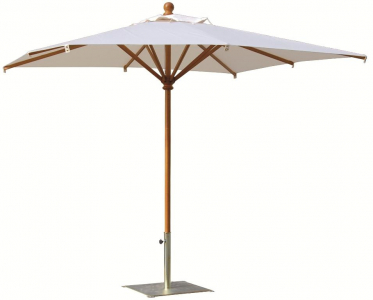 Зонт профессиональный 3х3 м Scolaro Palladio Standard дерево ироко, акрил натуральный, слоновая кость Фото 5
