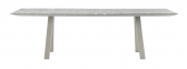 Стол прямоугольный PEDRALI Arki-Table Outdoor сталь, алюминий, искусственный камень бежевый, серый мрамор Фото 1