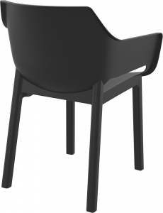 Кресло пластиковое Siesta Contract Dora стеклопластик, полипропилен черный Фото 8