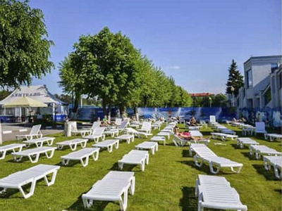 Лежак пластиковый 4villa пластик белый Фото 2