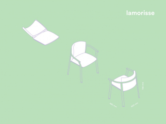 Кресло металлическое с подушкой Lamorisse