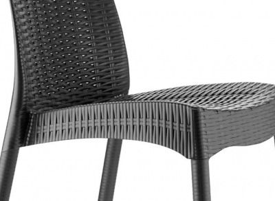 Стул пластиковый Scab Design Olimpia Trend алюминий, стеклопластик антрацит Фото 2