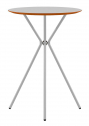 Стол барный металлический RESA Kilig металл, ламинат белый, серый Фото 1