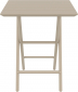 Стол пластиковый складной Siesta Contract Helen Folding Table 60 пластик бежевый Фото 6