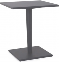 Стол металлический обеденный Unopiu Luce алюминий графит Фото 1