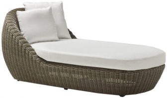 Лежак плетеный с подушками-thumbs-Фото1