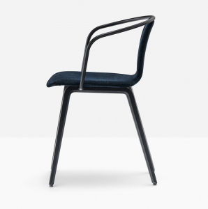 Кресло деревянное с обивкой PEDRALI Jamaica ясень, сталь, ткань черный ясень, черный, темно-синий Фото 6