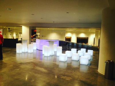 Тумба пластиковая светящаяся LED High полиэтилен белый Фото 8