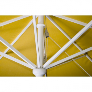Зонт профессиональный телескопический MAY Filius алюминий, акрил слоновая кость Фото 7