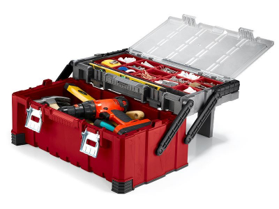 Органайзер раскладной для инструментов Keter 22 Cantilever Tool Box полипропилен красный Фото 5