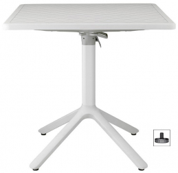 Стол пластиковый складной Eco Folding, лен, 800х800х750 мм