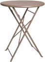 Стол металлический складной Ethimo Flower сталь корица Фото 1