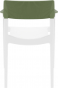 Кресло пластиковое Siesta Contract Tulum стеклопластик, полипропилен белый, оливковый Фото 6