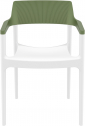 Кресло пластиковое Siesta Contract Tulum стеклопластик, полипропилен белый, оливковый Фото 9