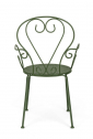 Кресло металлическое Garden Relax Etienne сталь зеленый Фото 4