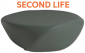 Столик пластиковый журнальный SLIDE Reborn Second Life полиэтилен сосновый зеленый Фото 1