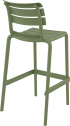Стул пластиковый барный Siesta Contract Helen Bar 75 стеклопластик оливковый Фото 7