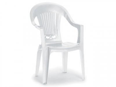 Кресло пластиковое SCAB GIARDINO Splendida 3 Scratchproof Monobloc пластик белый Фото 1