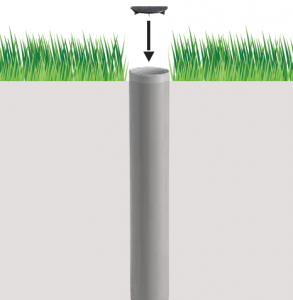 Крепление для установки зонта в грунт Magnani Tube For Planting пластик белый Фото 5