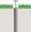Крепление для установки зонта в грунт Magnani Tube For Planting пластик белый Фото 5