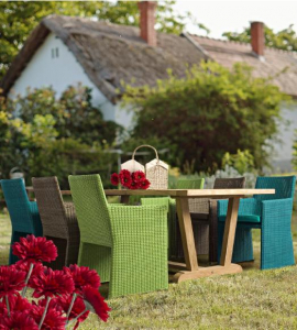 Кресло плетеное с подушкой Garden Relax Abigail алюминий, искусственный ротанг зеленый Фото 2