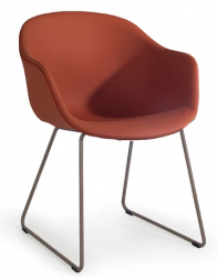 Кресло на полозьях c обивкой-thumbs-Фото1