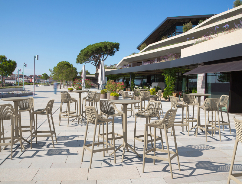 Стул пластиковый барный Air Bar 75