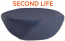 Столик пластиковый журнальный SLIDE Reborn Second Life полиэтилен темно-синий Фото 3