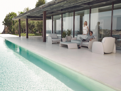 Кресло пластиковое с подушкой Vondom Pezzettina Basic полиэтилен, ткань Фото 8
