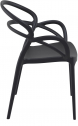 Кресло пластиковое Siesta Contract Mila стеклопластик черный Фото 6
