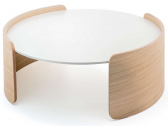 Столик кофейный PEDRALI Parenthesis фанера, компакт-ламинат HPL беленый дуб, белый Фото 5