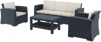 Комплект пластиковой плетеной мебели-thumbs-Фото1