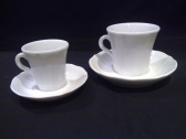 Кофейная пара для капучино Ancap Claudia фарфор белый Фото 5