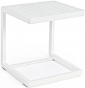 Столик металлический для шезлонга Garden Relax Konnor алюминий белый Фото 1