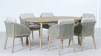 Комплект обеденной деревянной мебели на 6 персон-thumbs-Фото4